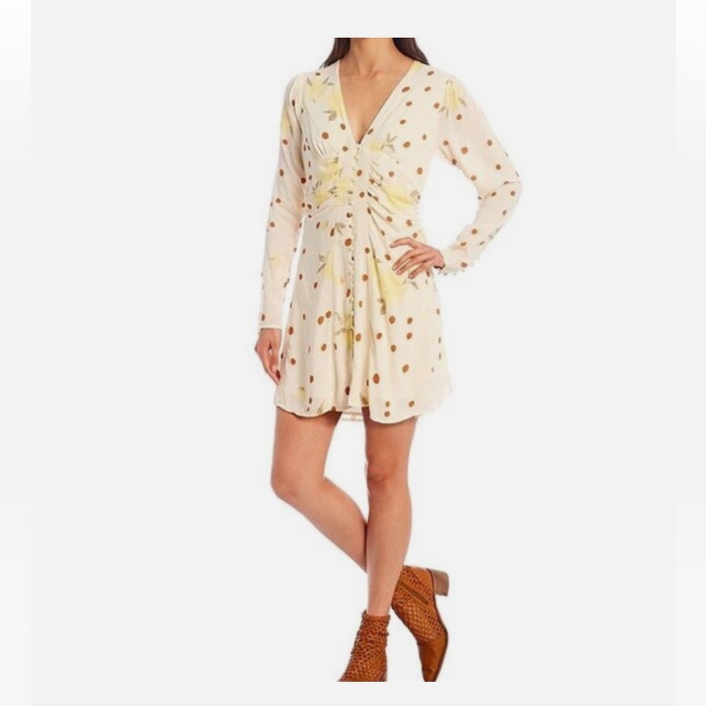 Free People Date Night Dress in Sunshine Combo NWT